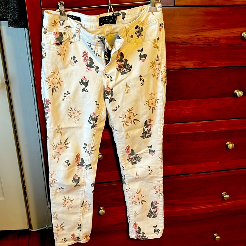 Lucky Brand Lolita white/flower print Jeans